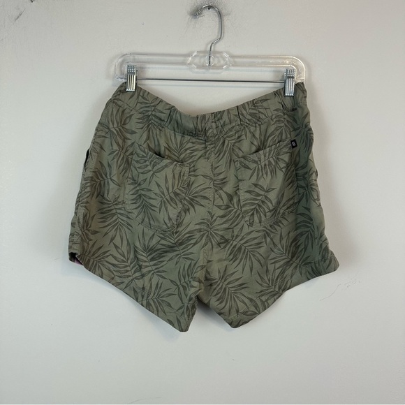 NWT GAP Women's Lyocell Drawstring Pull-On Tencel Shorts Olive Jungle Vines Sm - Picture 6 of 6